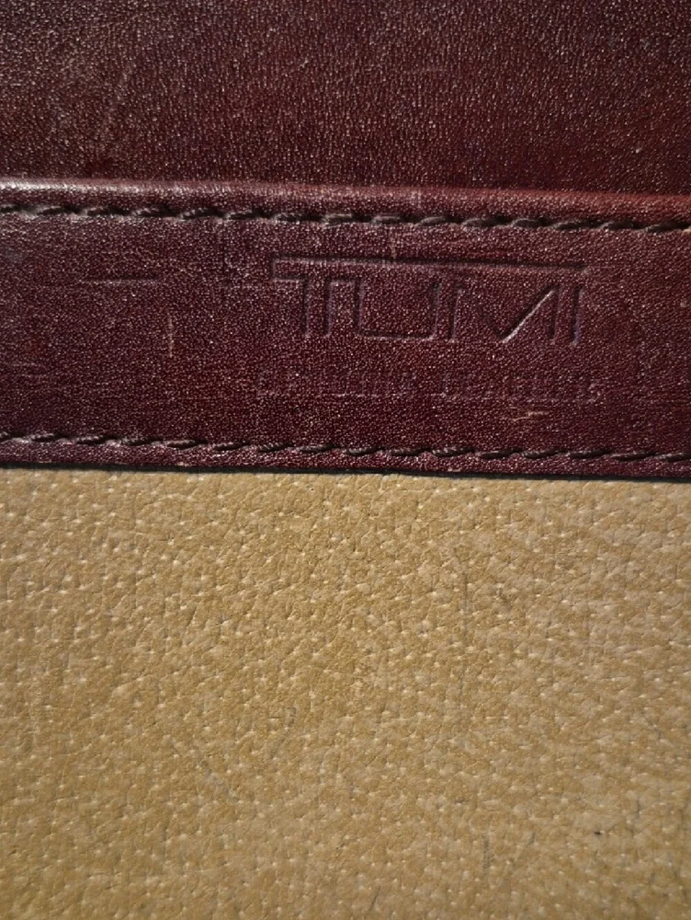 Tumi leather briefcase